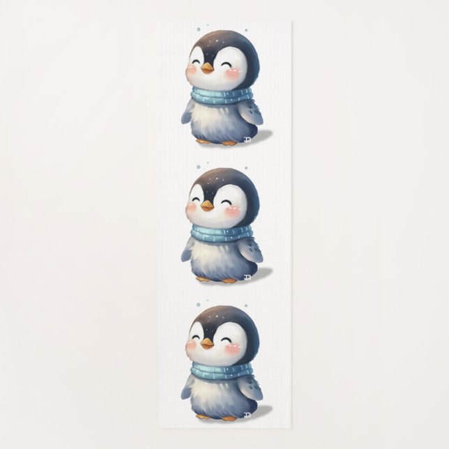 Cosy Penguin Yogamatte (Vorderseite)