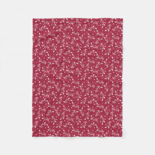 Cosy Red Christmas Fleece Blanket