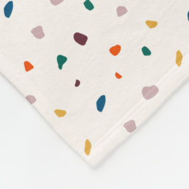 Cosy Retro Terrazzo Fleece Blanket