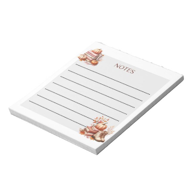 Cosy Scribbles Herbst Notizblock (Rotiert)