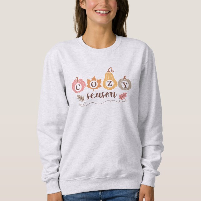 Cosy Season Herbstlaubs Sweatshirt (Vorderseite)
