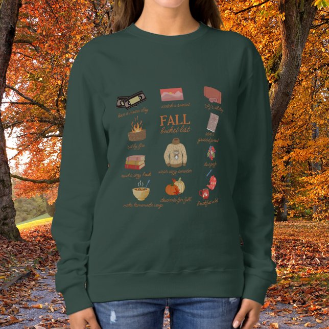 Cosy Selfcare Fall Bucket List Sweatshirt (Von Creator hochgeladen)