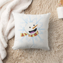 Cosy Snowman Throw Kissen
