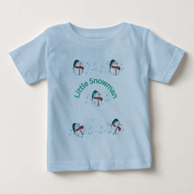 "Cosy Snowman Toddler T - Shirt" Baby T-shirt (Vorderseite)