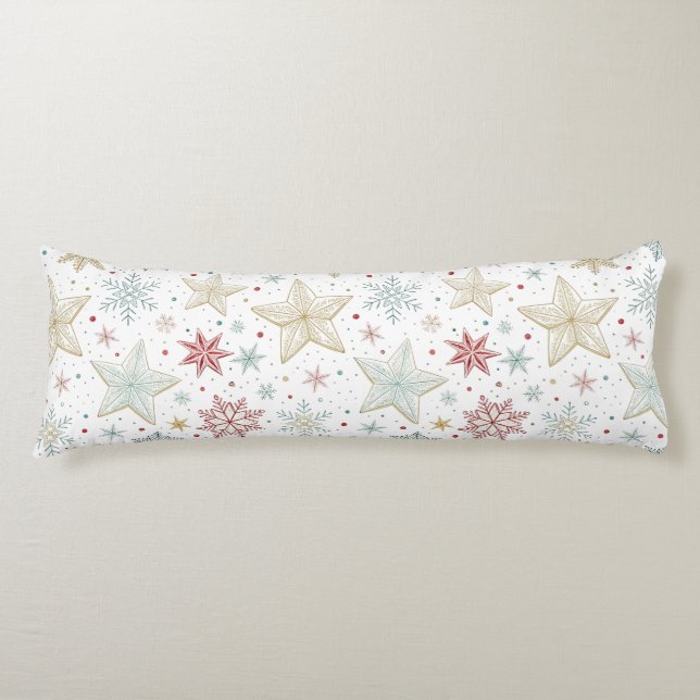 "Cosy Star Pattern Body Pillow Seitenschläferkissen (Vorderseite)