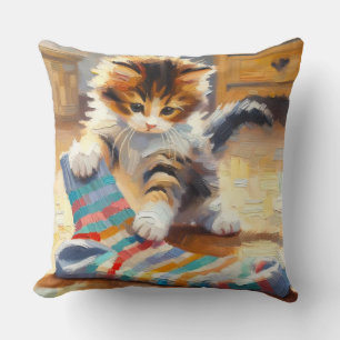Cosy Strick Companion Kitten Kissen Kissen