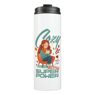 Cosy Superpower Vibes Tumbler Thermosbecher