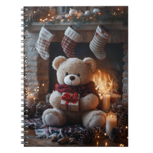 Cosy Teddy Bear Holiday Design Notizblock