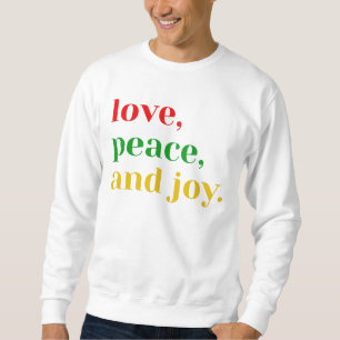 Cosy Unisex Crewneck Sweatshirt - "Liebe, Peace, a