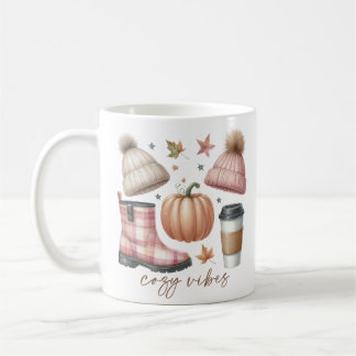 Cosy Vibes Fall-Themed Kaffeetasse