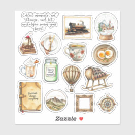 Cosy Vintag Vibes Sticker Sheet