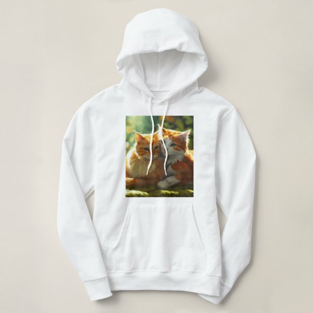 Cosy Whimsical Cats Hoodie Design (Design vorne)