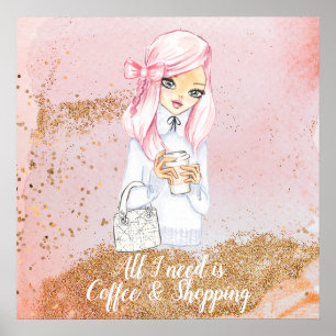 cosy winter Blogger Girl-Planner Poster