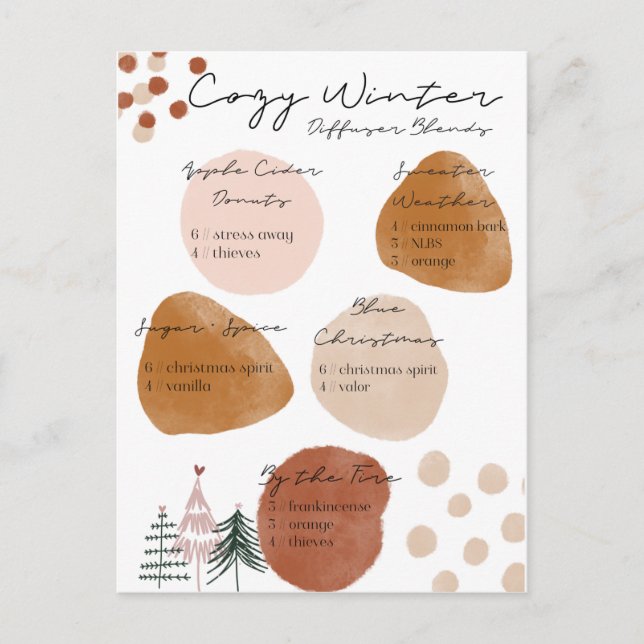 Cosy Winter Diffuser Blend Postkarte (Vorderseite)