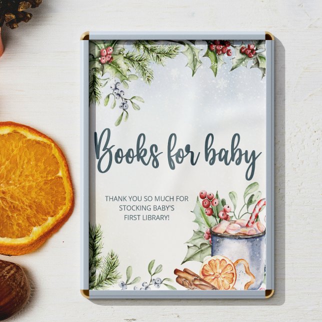 Cosy Winter Hot Cocoa Schneebücher für Baby Poster (Von Creator hochgeladen)