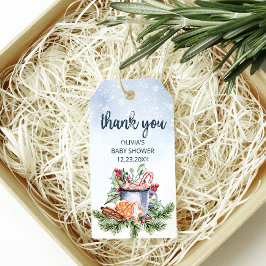 Cosy Winter Hot Cocoa Snowly Baby Dusche Vielen Da Geschenkanhänger