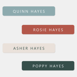Cosy Winter Name Labels Etiketten