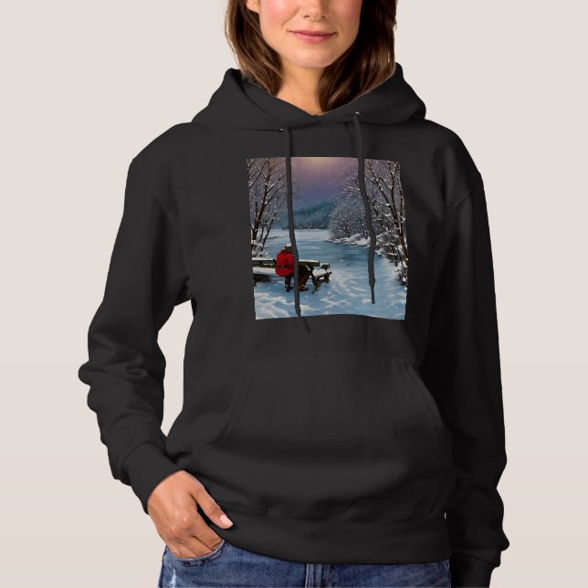 "Cosy Winter Reflections" Hoodie (Vorderseite)