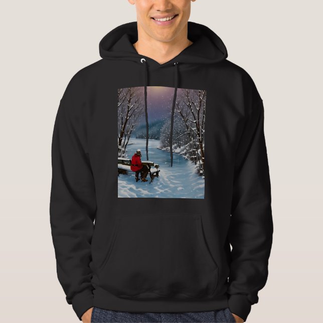 "Cosy Winter Reflections" Hoodie (Vorderseite)