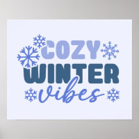 Cosy Winter Vibes - Snowflake Typografie