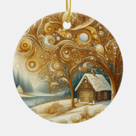 "Cosy Winter wohnode" Keramik Ornament