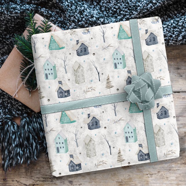 Cosy Zuhause Christmas Aquamarin ID985 Geschenkpapier (Von Creator hochgeladen)