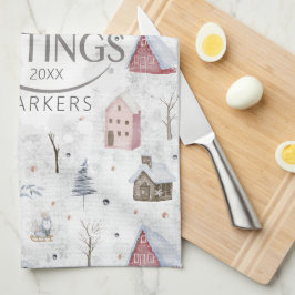 Cosy Zuhause Christmas Pink ID985 Geschirrtuch