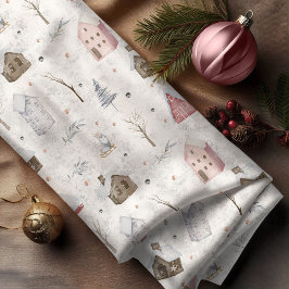 Cosy Zuhause Christmas Pink ID985 Stoff