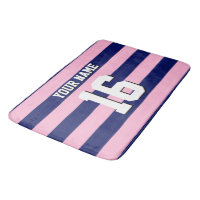 Cot Candy Pink Navy Blue Team Jersey Preppy Strip