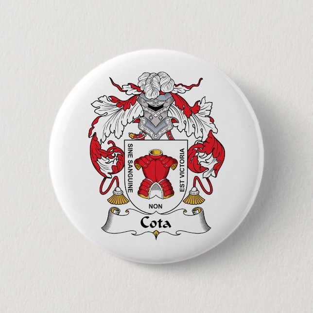 Cota Familienwappen Button (Vorderseite)