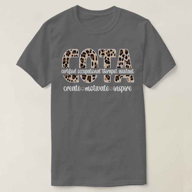 COTA zertifizierter Mitarbeiter für Arbeitstherapi T-Shirt (Design vorne)