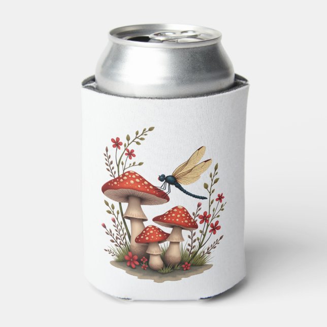 Cotattcore Aesthetic Dragonfly Mushroom Witchy Fl Dosenkühler (Kanne Vorderseite)