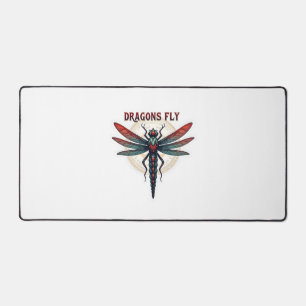 Cotattcore Aesthetic Dragonfly Mushroom Witchy Fl Schreibtischunterlage
