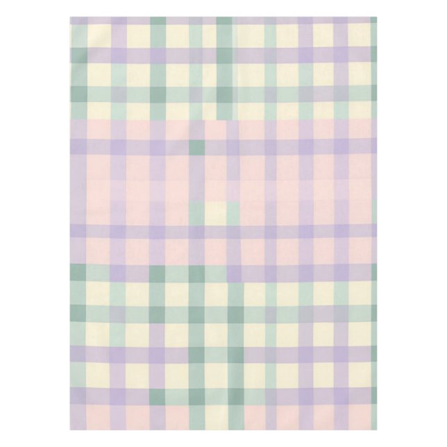 Cotattcore Buffalo Kariert Pastell Frühlingsspeise Tischdecke (Vorderseite)