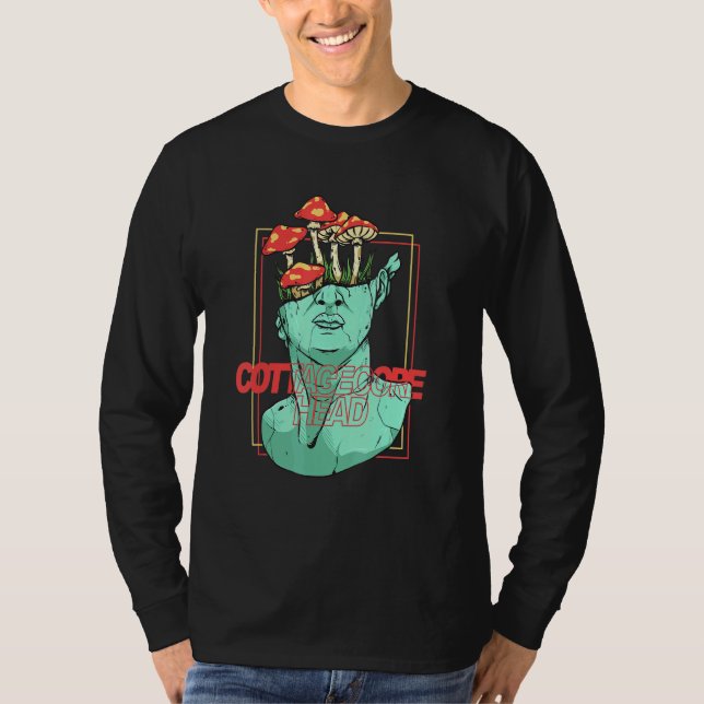 Cotattcore Kopfstatue Mushroom Fungus Fungi Shro T-Shirt (Vorderseite)