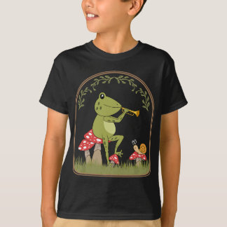 Cotattecore Ästhetischer Frosch Spielen Trumpet To T-Shirt