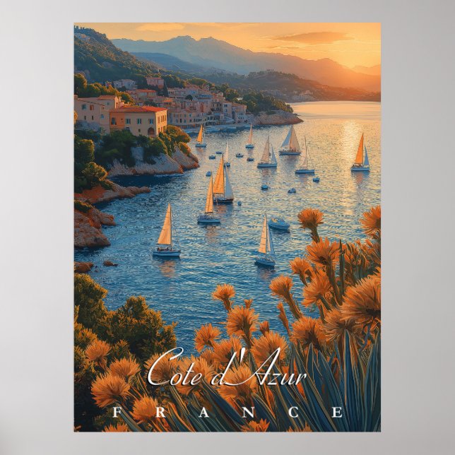 Côte d’Azur, Frankreich Poster (Vorne)