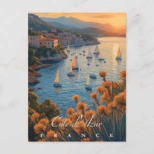Côte d’Azur, Frankreich Postkarte
