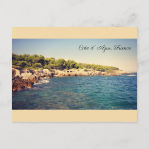 Cote d'Azur, Antibes, Frankreich Postkarte