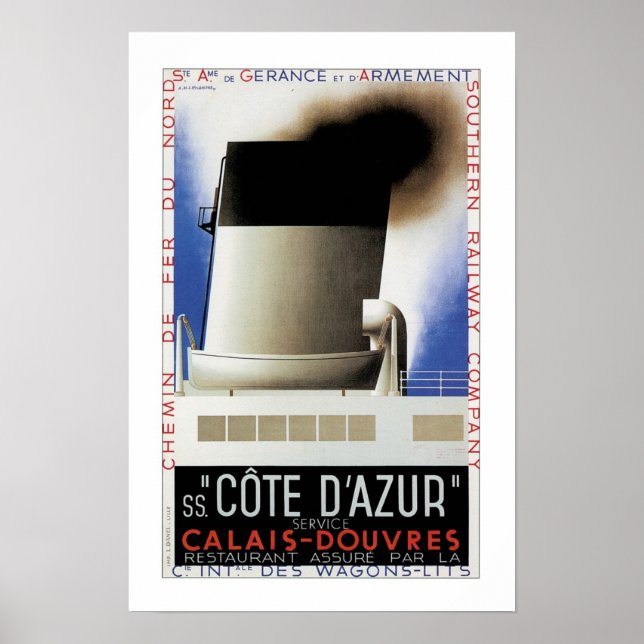 Cote D'Azur Channel Ferry Poster (Vorne)