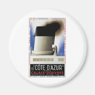 Côte d'Azur Kanalfähre Magnet