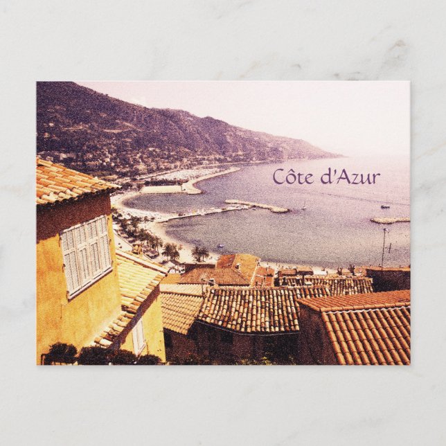 Côte d'Azur, Menton Postcard Postkarte (Vorderseite)