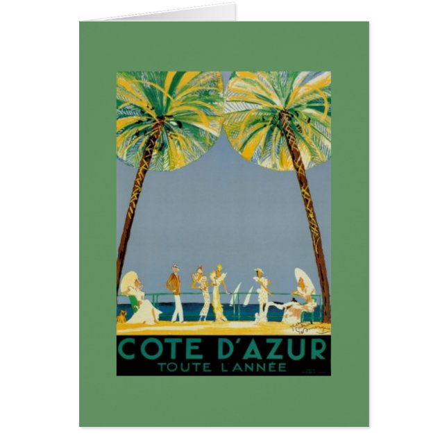 Cote d'Azur Plakate - Vintag (Vorne)