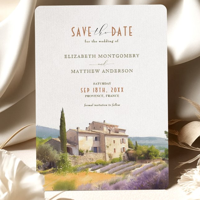Cote d'Azur Provence Weinberg Save the Date Karte (Von Creator hochgeladen)
