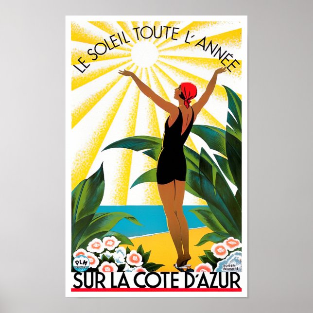 Cote D'Azur Reisezeit Poster (Vorne)