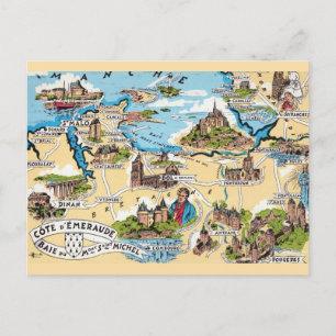 Côte d'Emeraude Frankreich  Postkarte