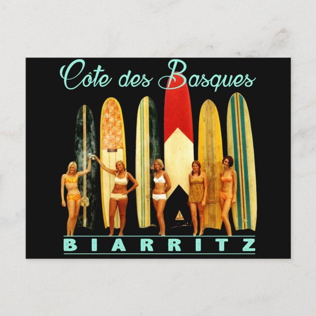 Côte des Basques Biarritz Postkarte (Vorderseite)