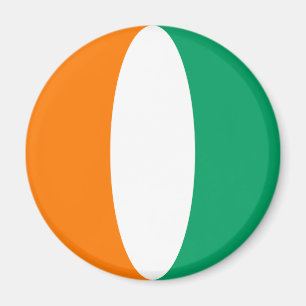 Cote d'Ivoire Fisheye Flaggenmagnet Magnet