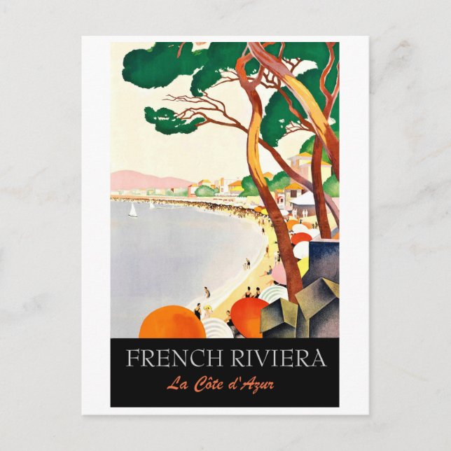 Côte d'Ivoire, Frankreich Postkarte (Vorderseite)