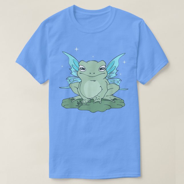 Cotgcore Ästhetische Niedliche Fairy Frogcore T-Shirt (Design vorne)